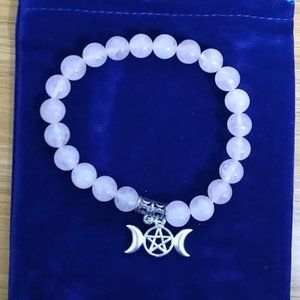 Jewelry - New Lovely Triple Moon Rose Gem Bracelet Jewelry - New Lovely Triple Moon Rose Gem Bracelet